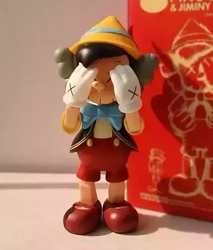 R*す様 最終値下げカウズ KAWS Pinocchio & Jiminy Cr ▷ Kaws x Disney Pinocchio & Jiminy Cricket by Kaws, 2010