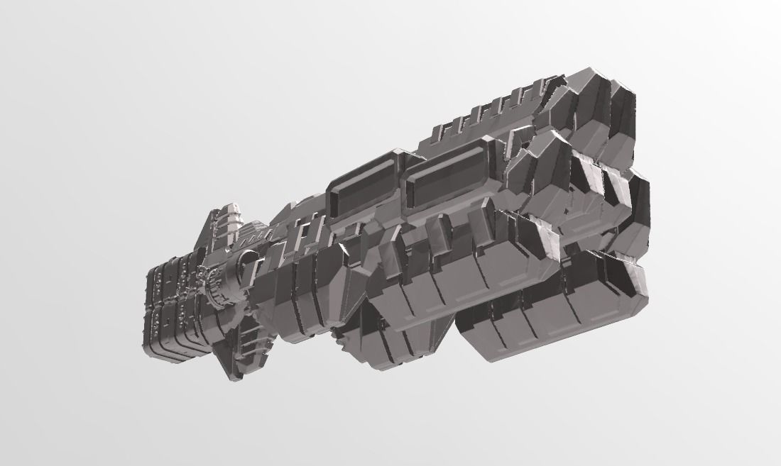 FLEET CORE - 02 FED UNION CARRIER 3D print model_2