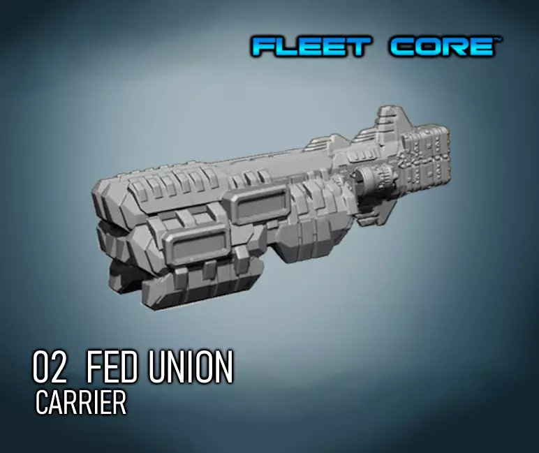 FLEET CORE - 02 FED UNION CARRIER 3D print model_0