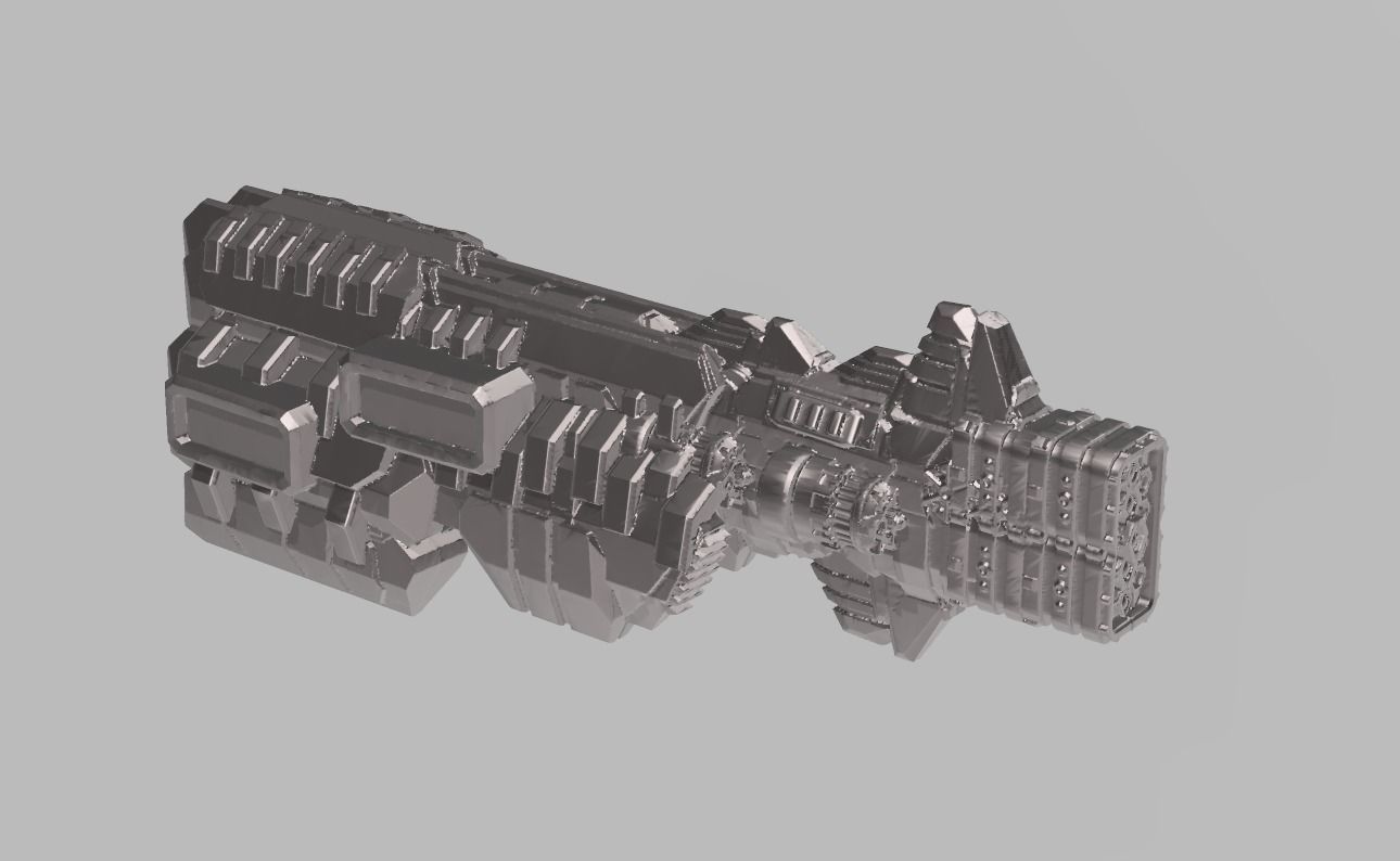 FLEET CORE - 02 FED UNION CARRIER 3D print model_4