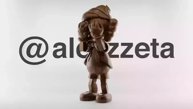 Kaws Pinocchio Wooden Textured