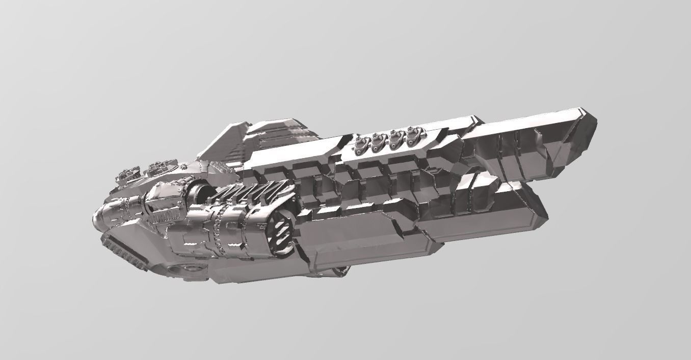 FLEET CORE - 03 FED UNION CRUISER 3D print model_2