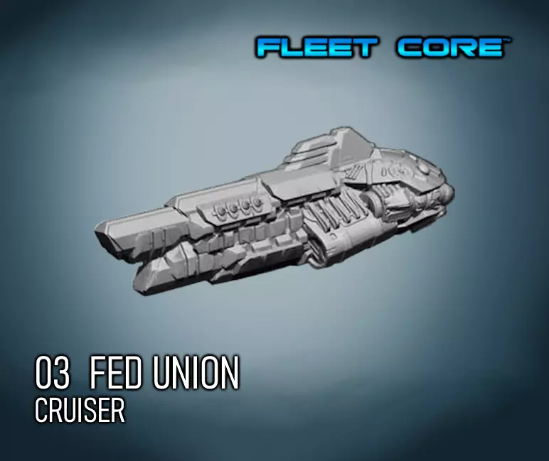 FLEET CORE - 03 FED UNION CRUISER 3D print model_0