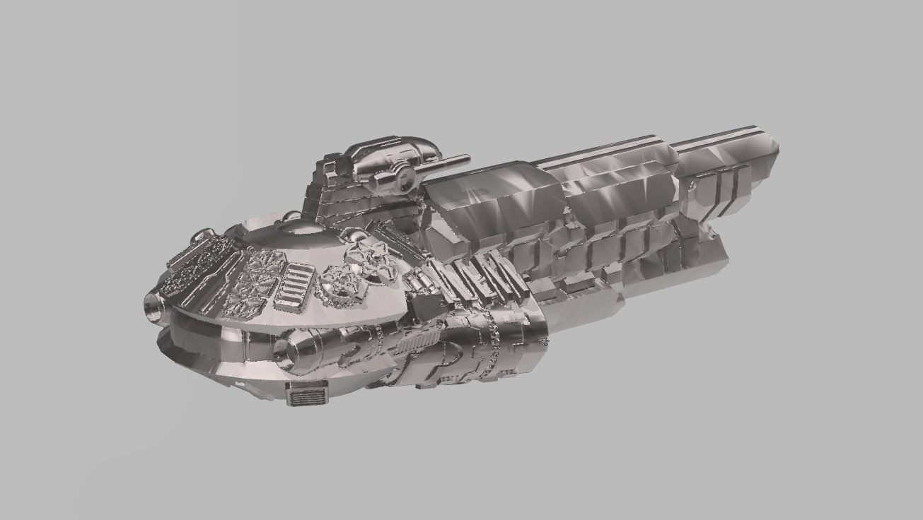 FLEET CORE- 04 FED UNION DESTROYER 3D print model_4