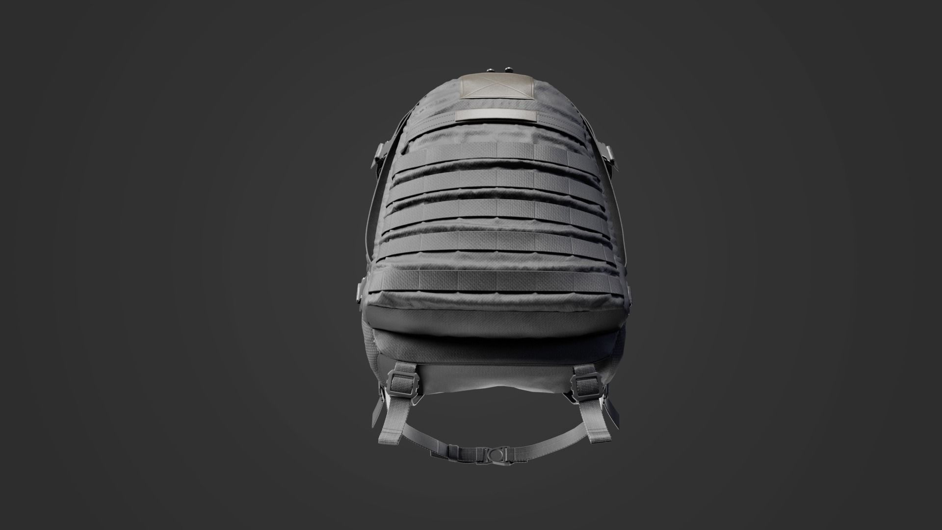 Backpack Low-poly 3D model_7
