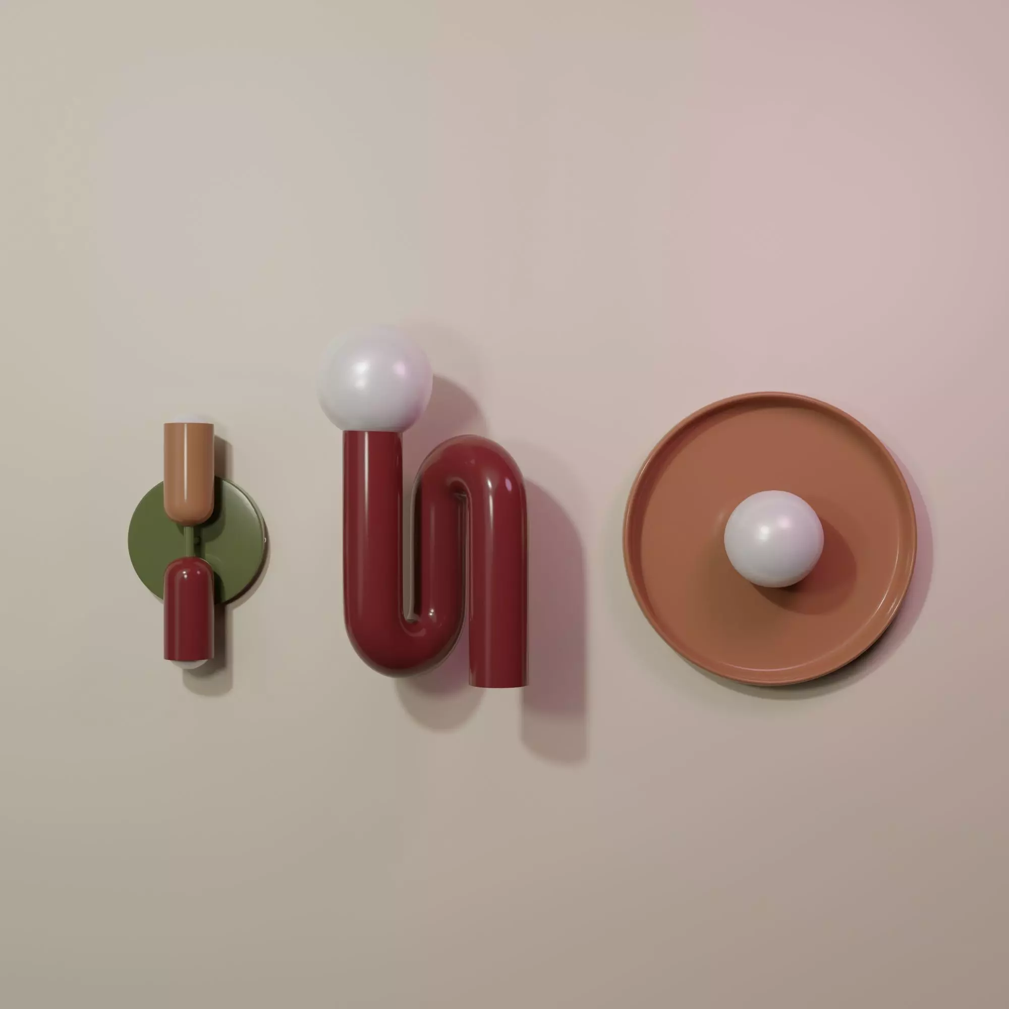 Customizable 3D Feature Wall Light Model 3D model