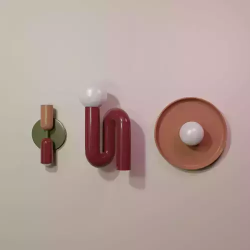 Customizable 3D Feature Wall Light Model 3D model