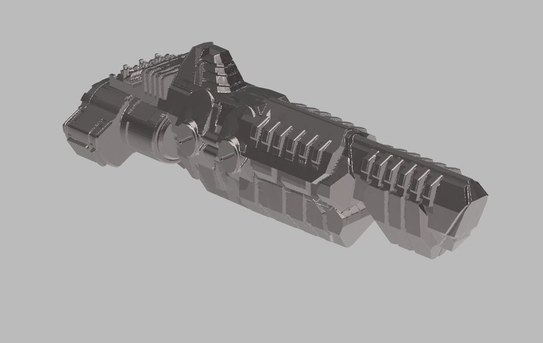 FLEET CORE - 05 FED UNION FRIGATE 3D print model_1