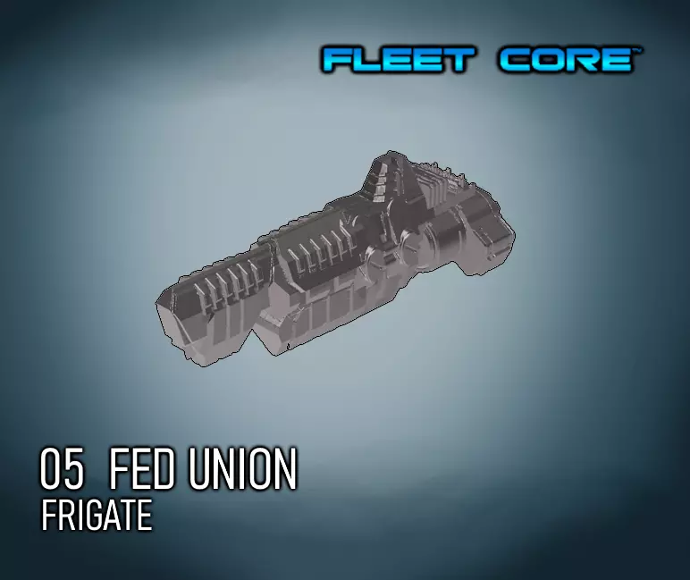 FLEET CORE - 05 FED UNION FRIGATE 3D print model_0