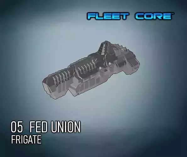 FLEET CORE - 05 FED UNION FRIGATE 3D print model