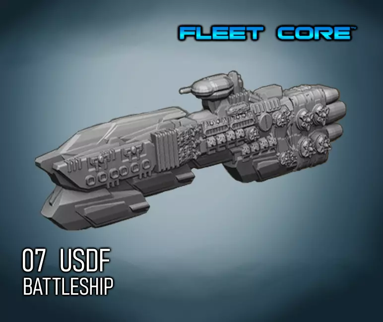 FLEET CORE - 07 USDF BATTLESHIP 3D print model_0