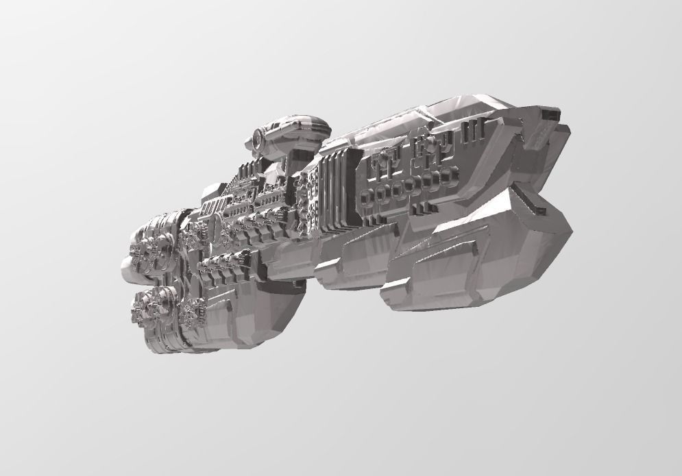 FLEET CORE - 07 USDF BATTLESHIP 3D print model_2