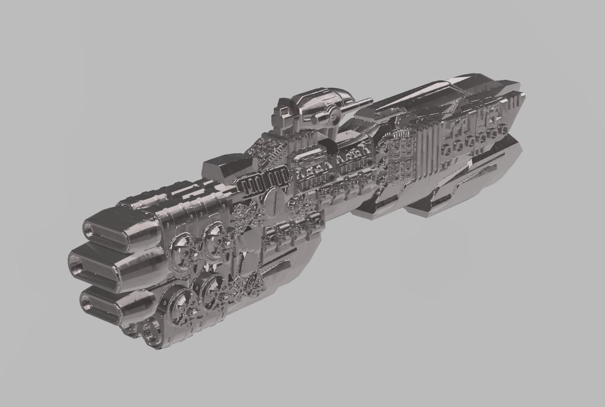 FLEET CORE - 07 USDF BATTLESHIP 3D print model_4
