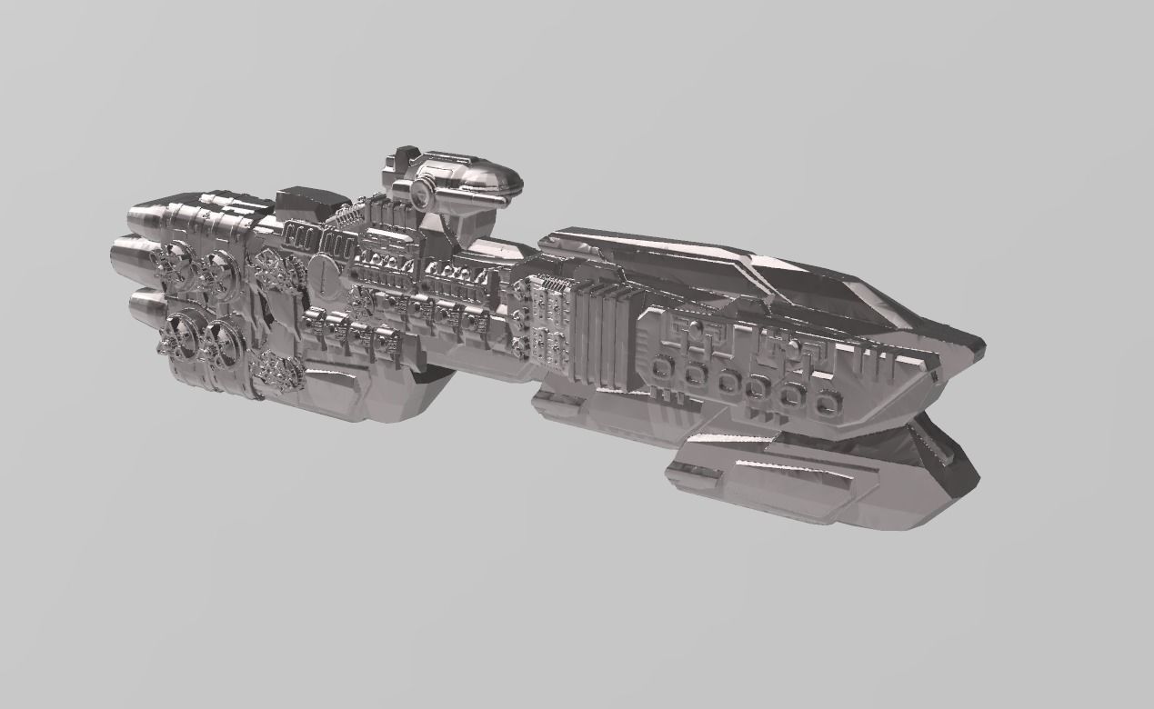 FLEET CORE - 07 USDF BATTLESHIP 3D print model_1
