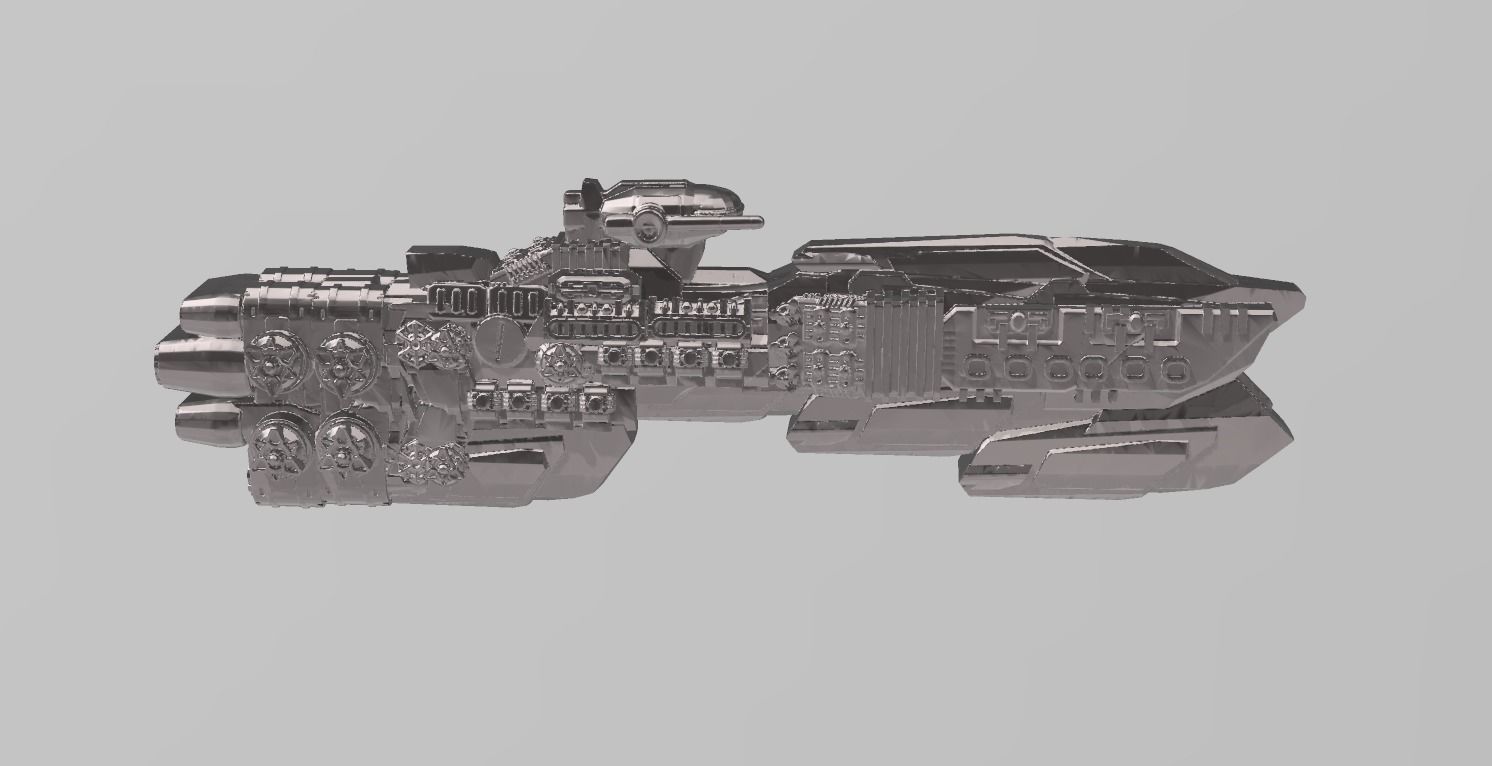FLEET CORE - 07 USDF BATTLESHIP 3D print model_3