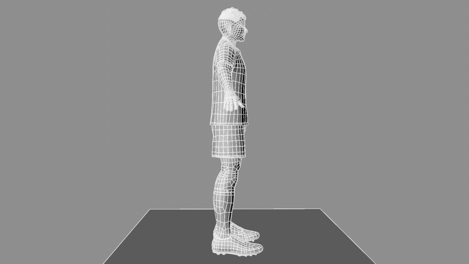 Soccer Player 3D model_28