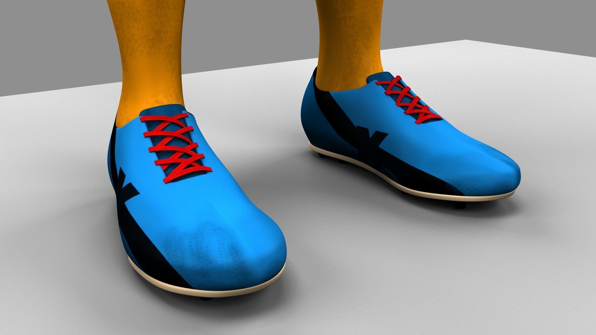 Soccer Player 3D model_10