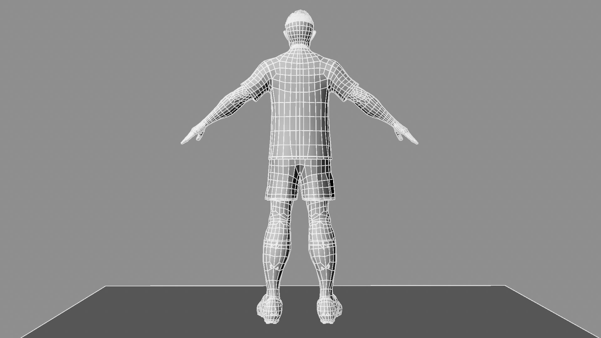 Soccer Player 3D model_27