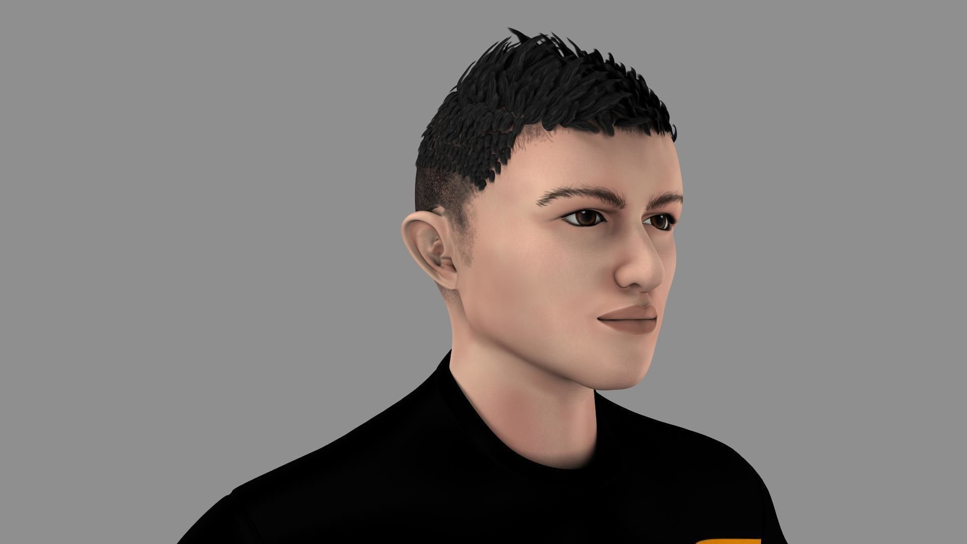 Soccer Player 3D model_37