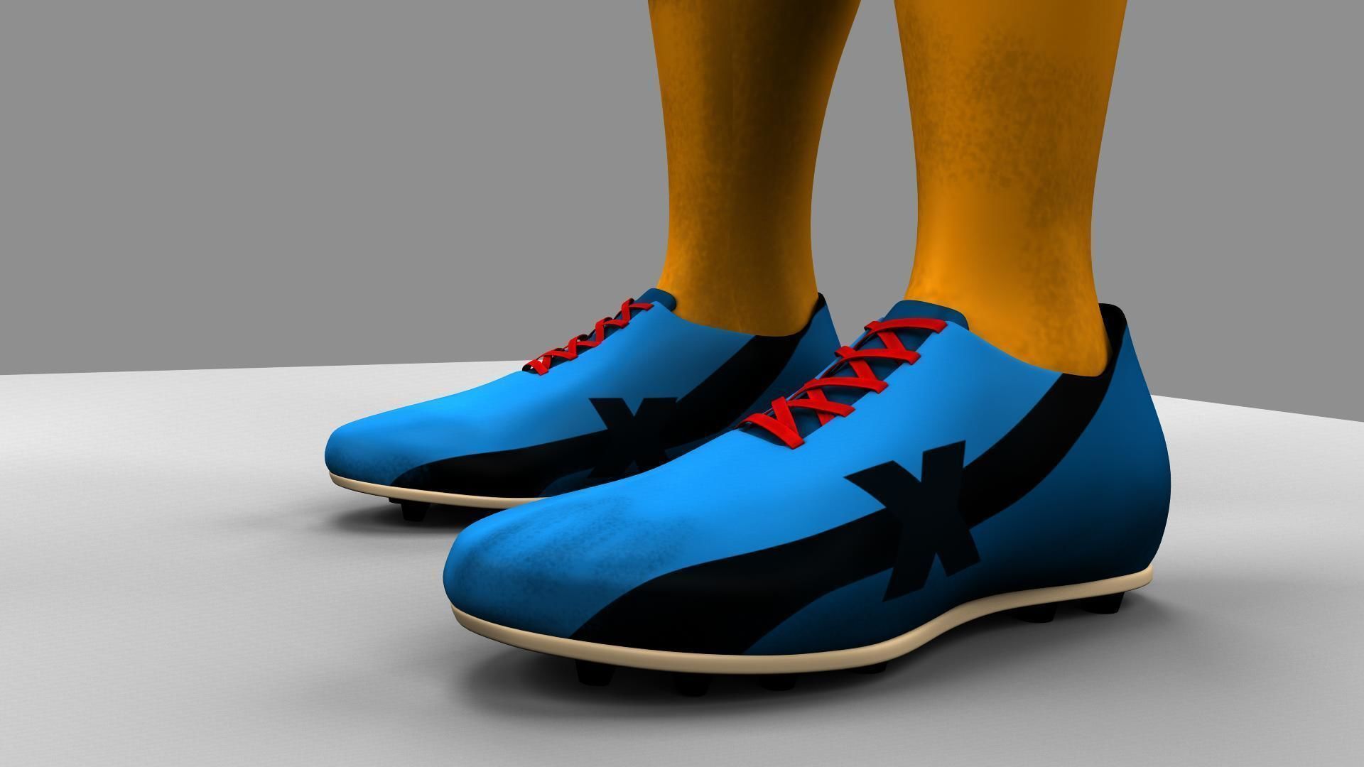 Soccer Player 3D model_11