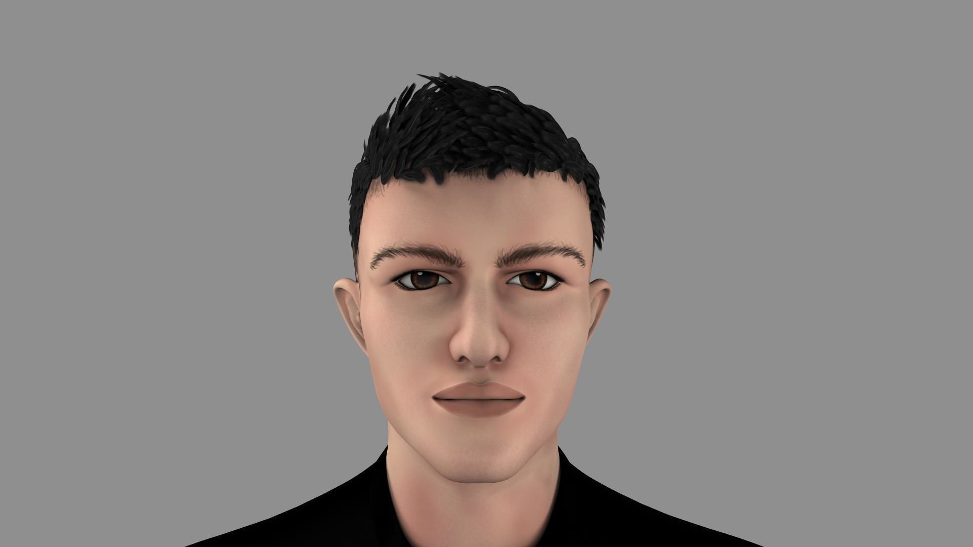 Soccer Player 3D model_2