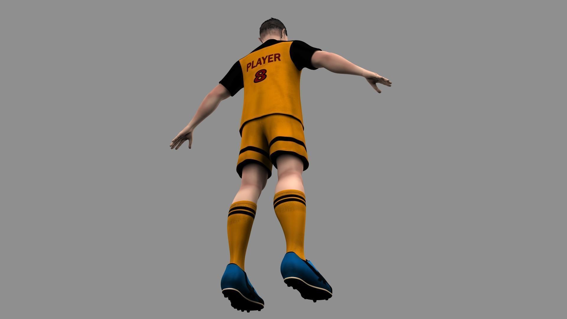 Soccer Player 3D model_9
