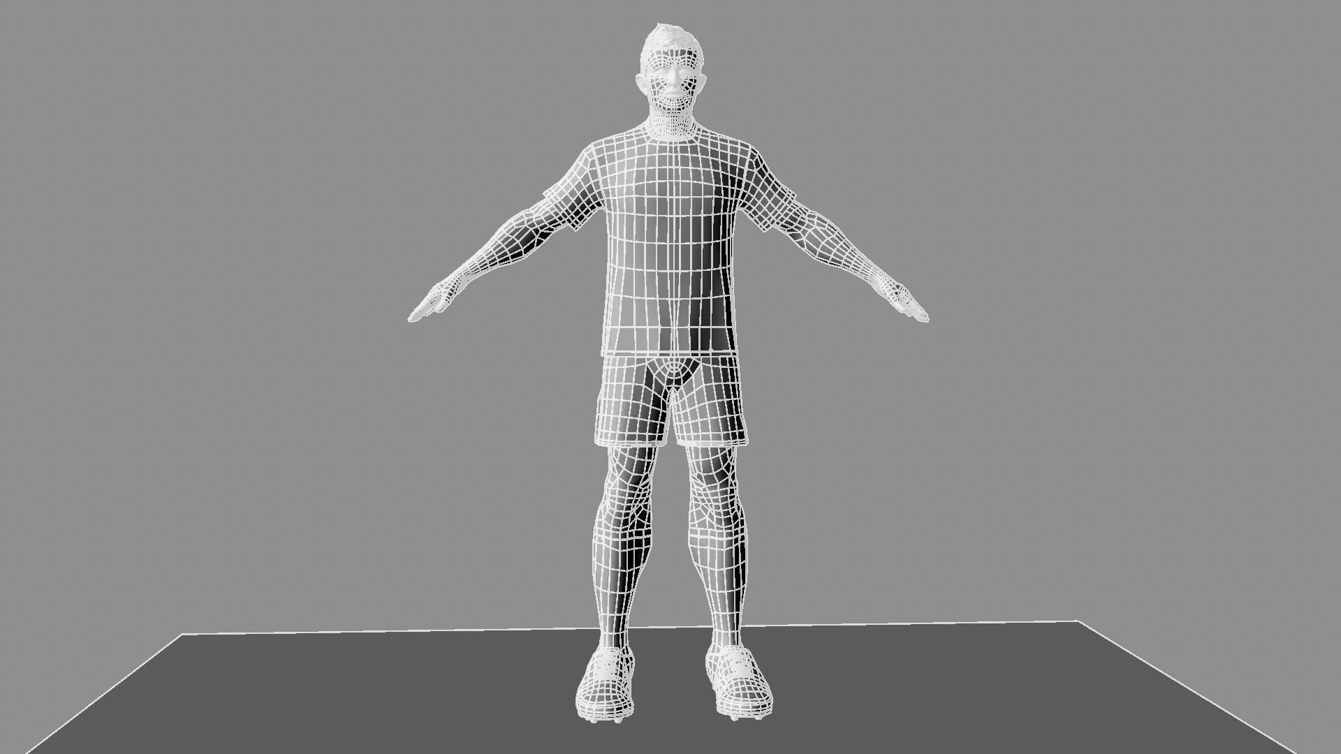 Soccer Player 3D model_29