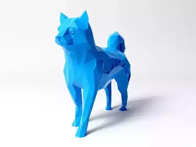 Polygon Shiba Inu 3D print model