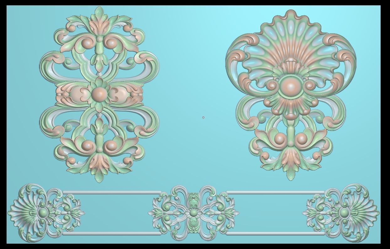 Classic decor 3D CNC  print model 01 3D print model_2