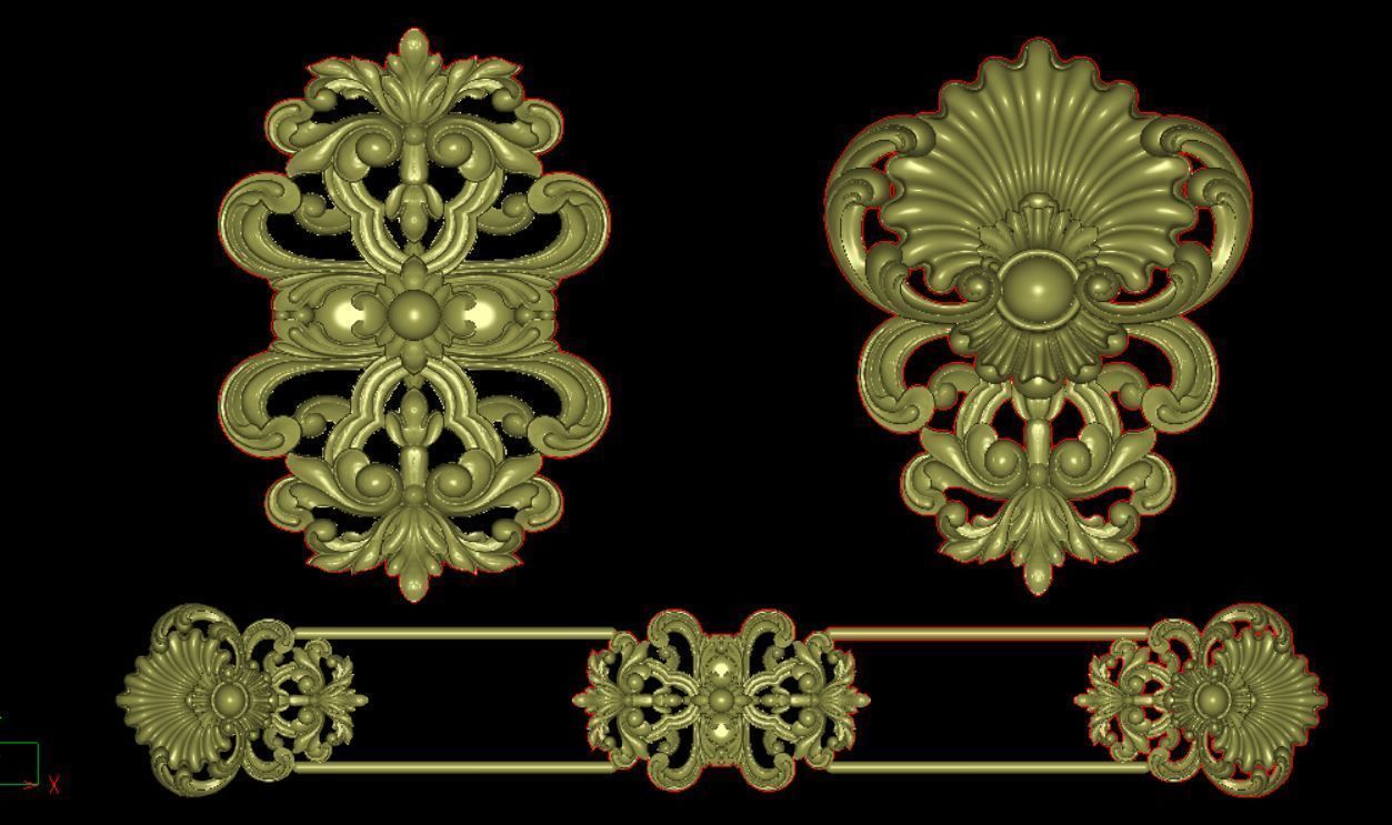 Classic decor 3D CNC  print model 01 3D print model_1