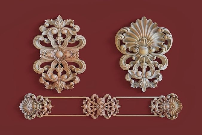 Classic decor 3D CNC  print model 01 3D print model