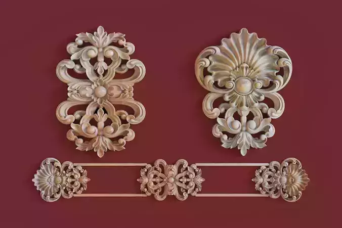 Classic decor 3D CNC  print model 01