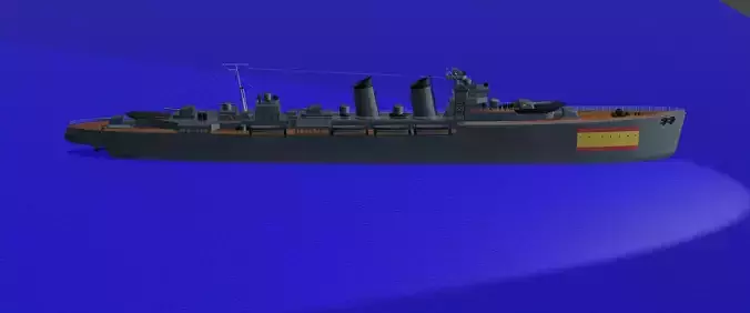 Almirante Cervera-class cruiser  3D model