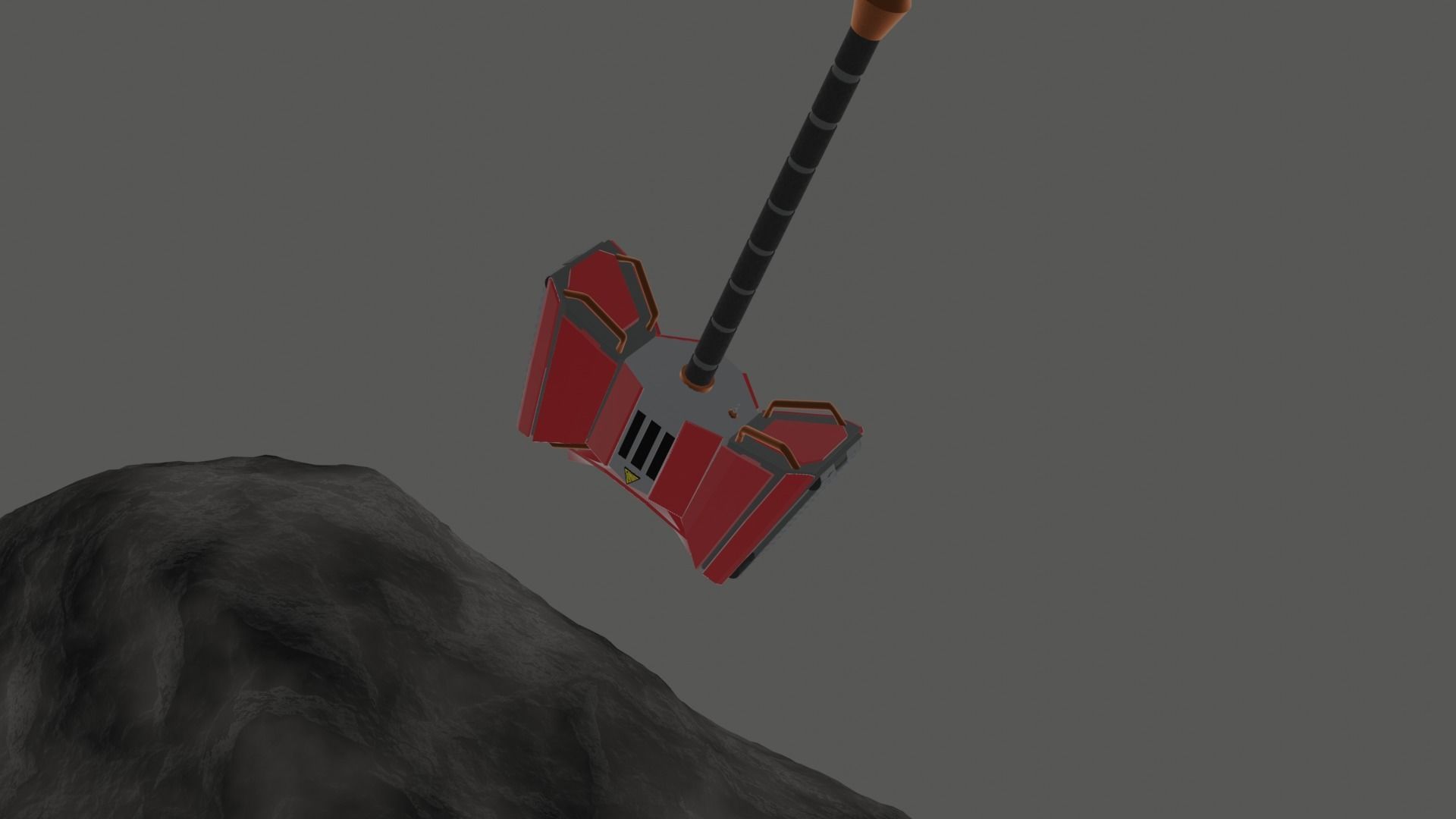 Steampunk iron hummer Low-poly 3D model_2