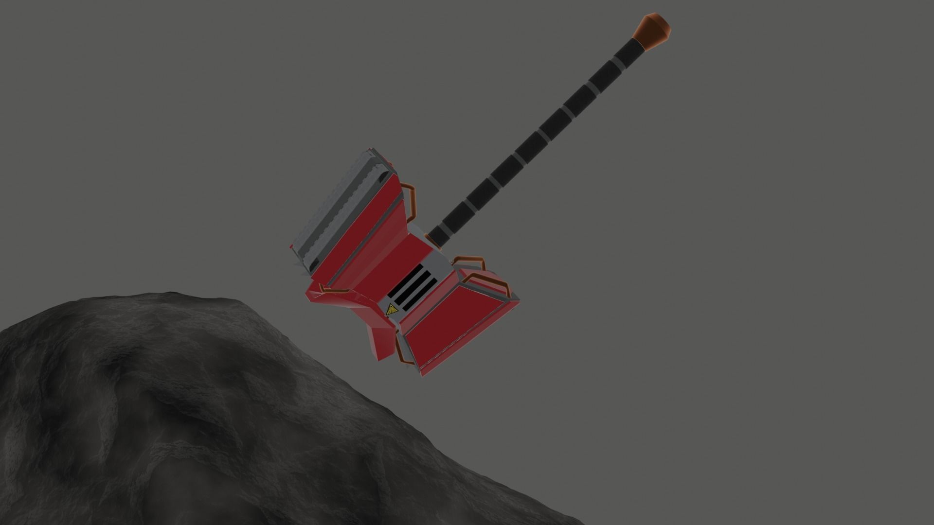 Steampunk iron hummer Low-poly 3D model_1