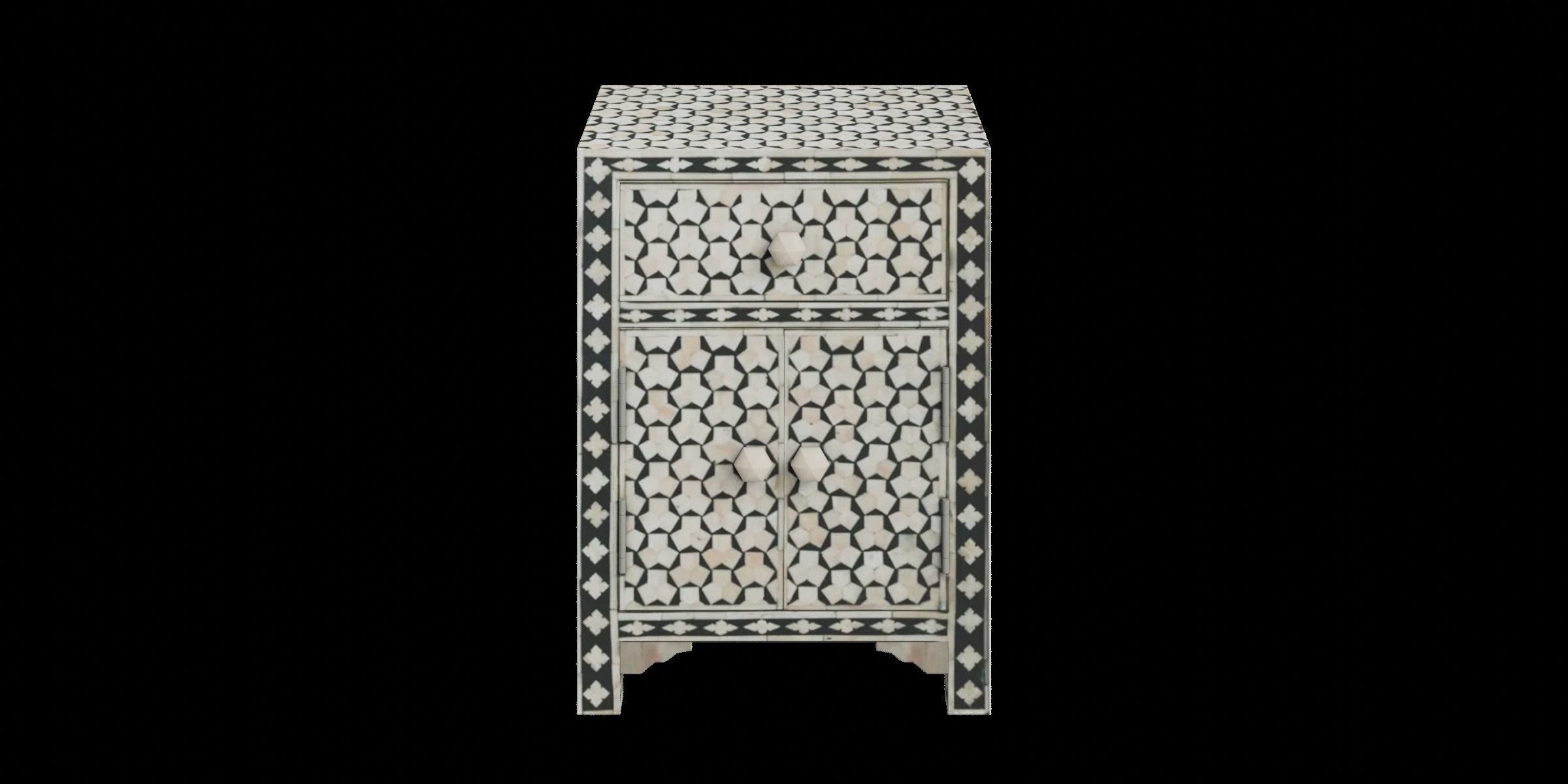 Tagua Bed Side Table Low-poly 3D model_8