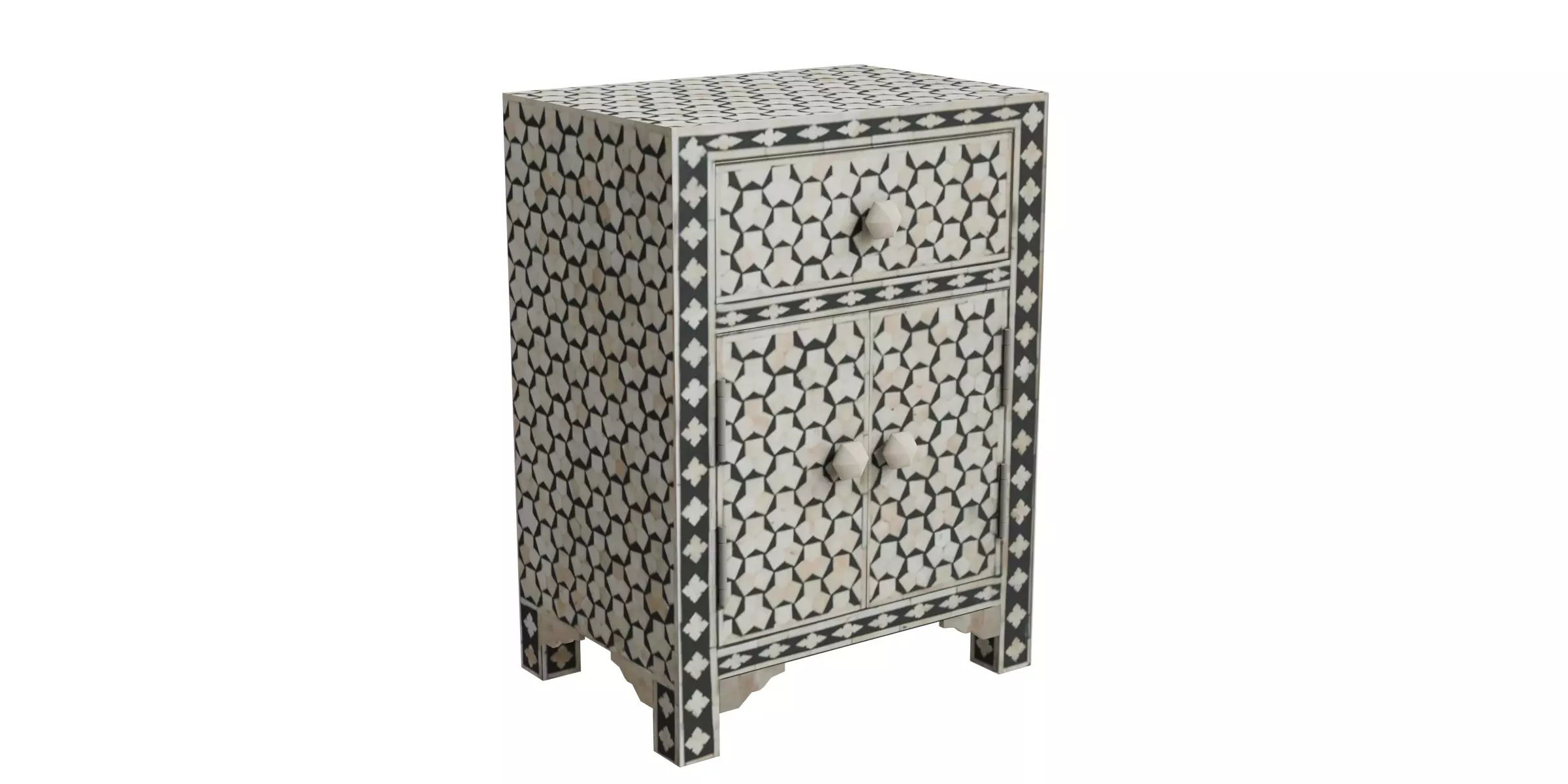 Tagua Bed Side Table Low-poly 3D model_0