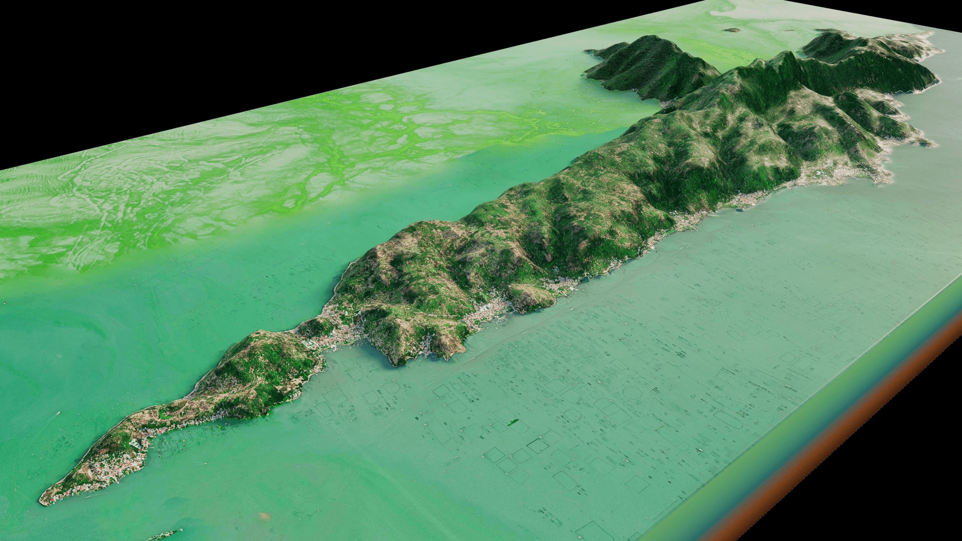 Talim island full 3d terrain 3D model_8