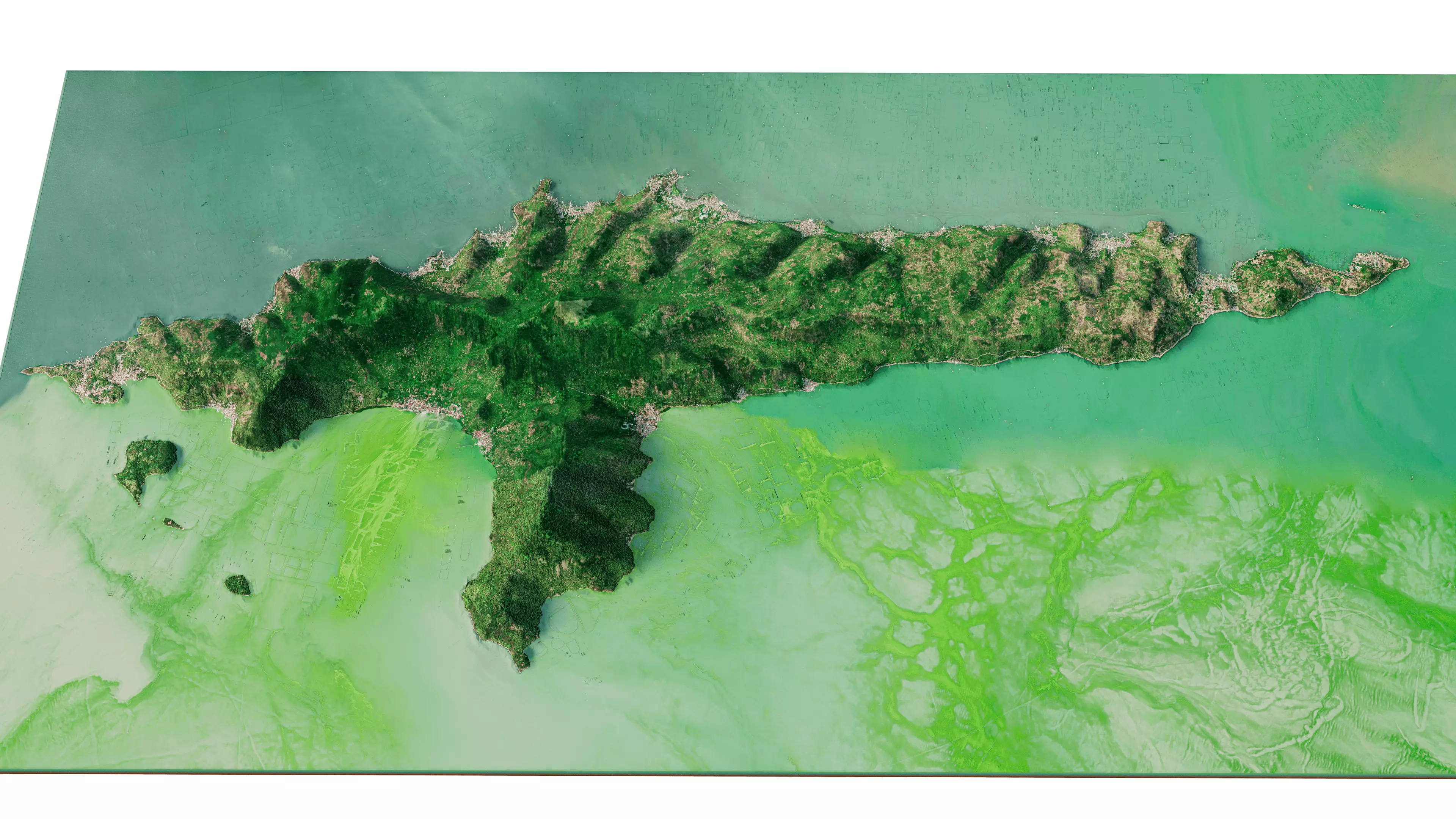 Talim island full 3d terrain 3D model_0