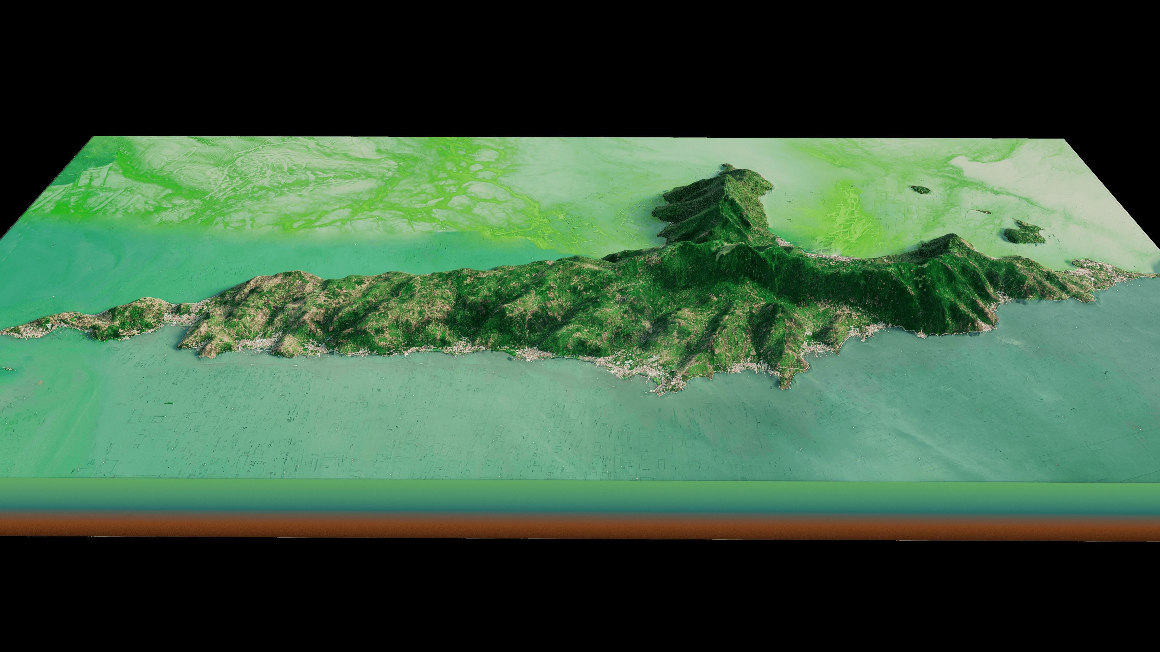 Talim island full 3d terrain 3D model_9