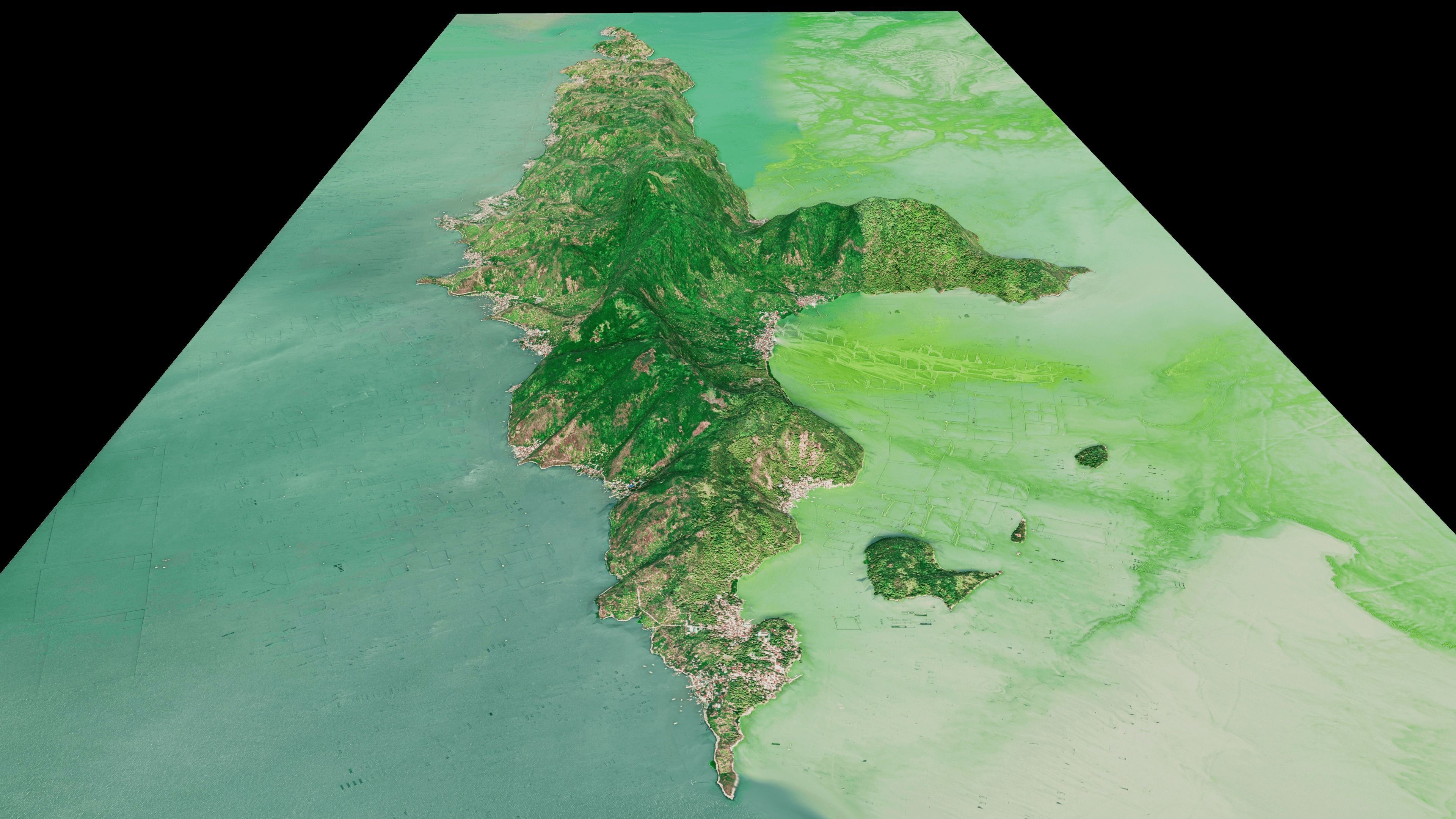 Talim island full 3d terrain 3D model_11