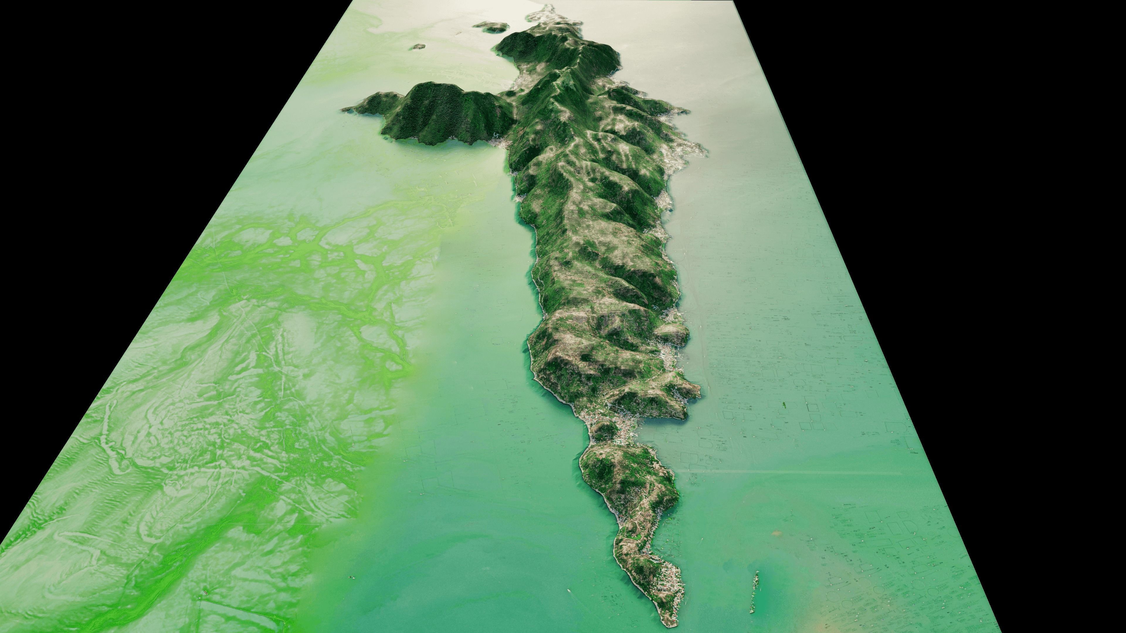 Talim island full 3d terrain 3D model_2