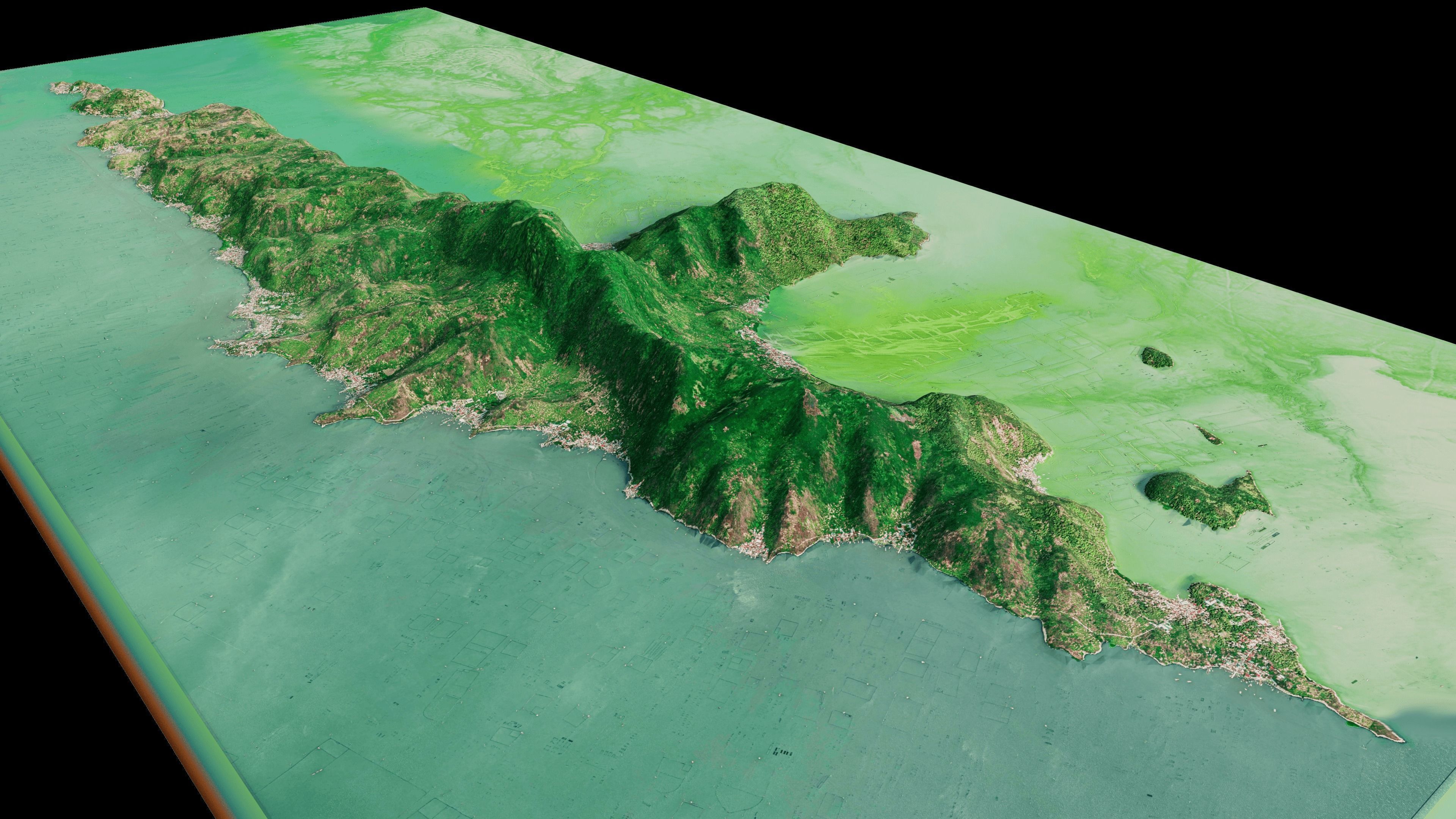 Talim island full 3d terrain 3D model_10