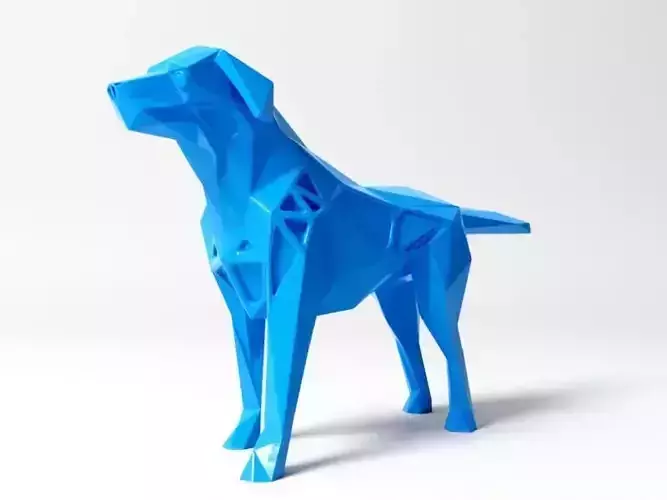Polygon Smalltan Dog 3D print model