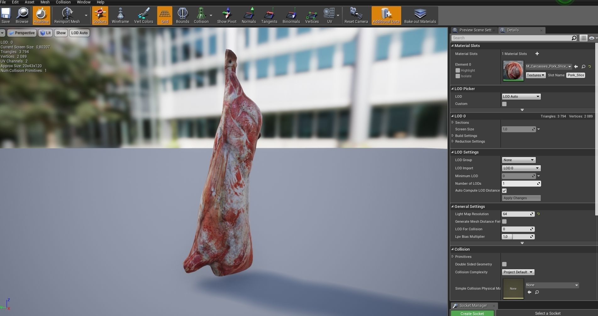 Carcasses Low-poly 3D model_8