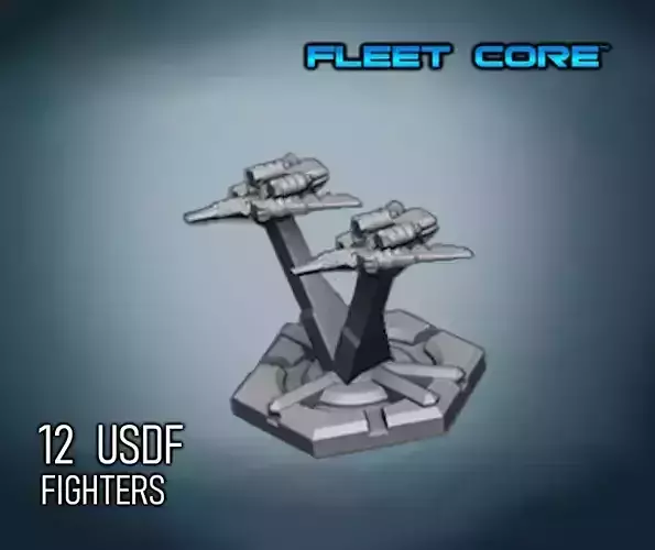 FLEET CORE - 12 USDF FIGHTERS 3D print model
