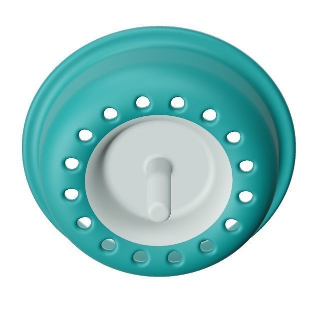 Plastic Kitchen Strainer Plug 3D model_2
