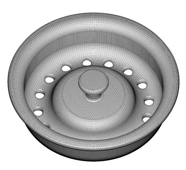 Plastic Kitchen Strainer Plug 3D model_4