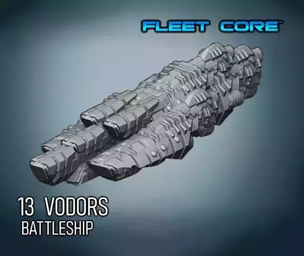 FLEET CORE - 13 VODORS BATTLESHIP 3D print model