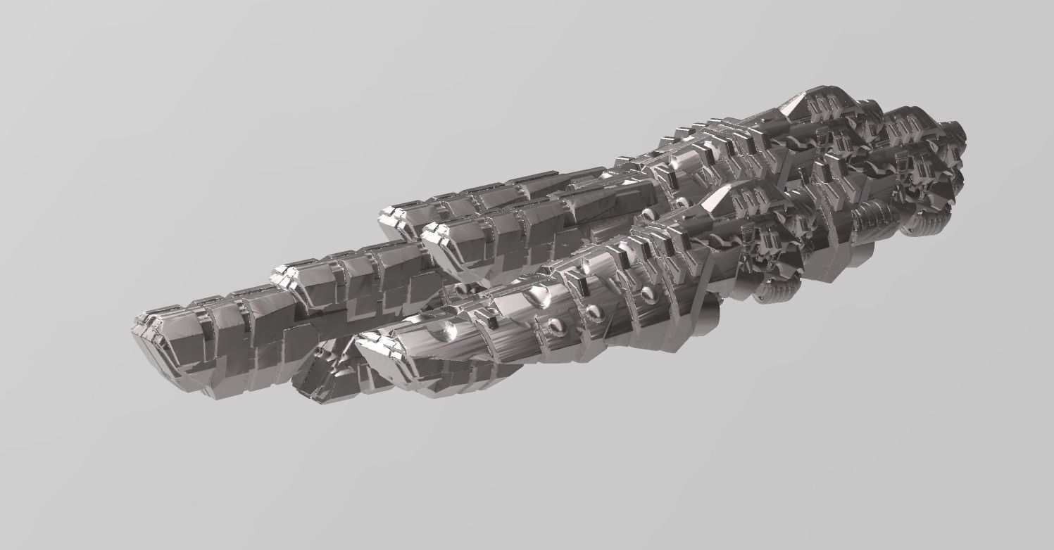 FLEET CORE - 13 VODORS BATTLESHIP 3D print model_3